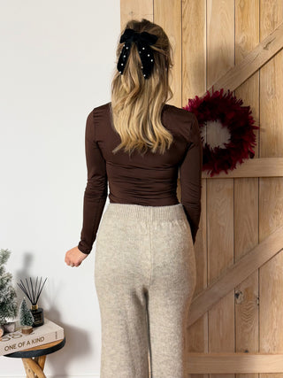 Bodycon Bodysuit / Brown