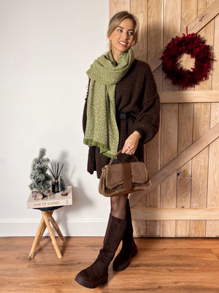 Soft & Sweet Sweater Dress / Brown