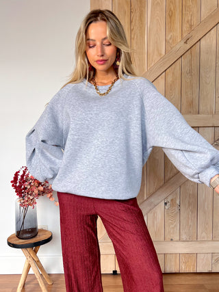 Oversized Soft Sweatshirt / Grey