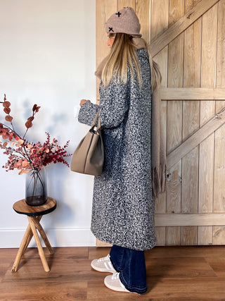 Bouclé Elegance Coat / Mixed Grey