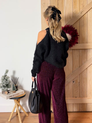 Knit Lounge Pants / Bordeaux