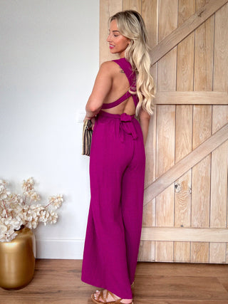 Multiway Maxi Jumpsuit / Purple