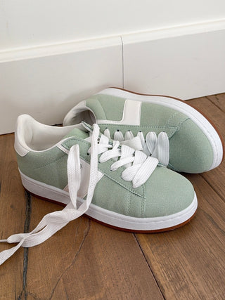 Street Style Suède Sneakers / Mint