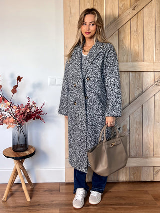 Bouclé Elegance Coat / Mixed Grey