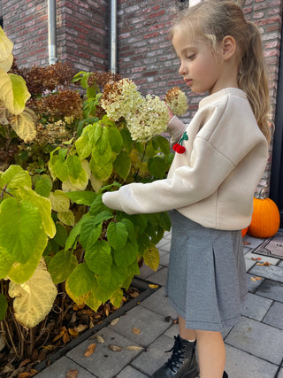 Cute Cherry Pullover / Cream