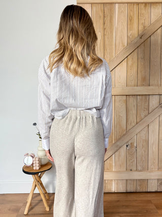 Soft Knit Loungewear Pants / Taupe