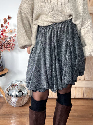 Sparkle Swing Skirt / Grey