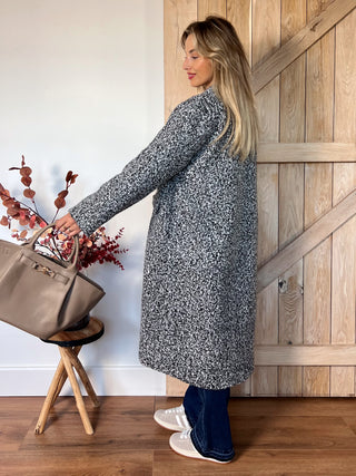 Bouclé Elegance Coat / Mixed Grey