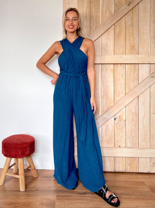 Multiway Maxi Jumpsuit / Petrol Blue