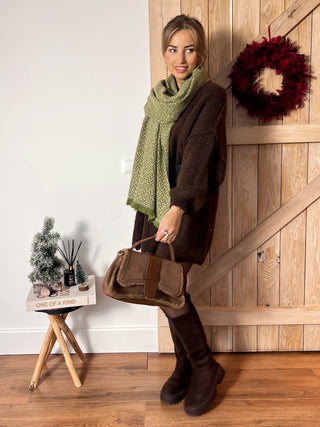 Soft & Sweet Sweater Dress / Brown