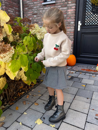 Cute Cherry Pullover / Cream