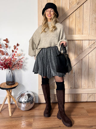 Soft & Sweet Sweater Dress / Black