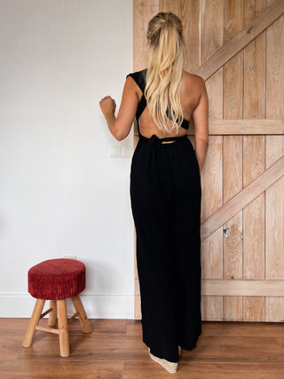 Multiway Maxi Jumpsuit / Black