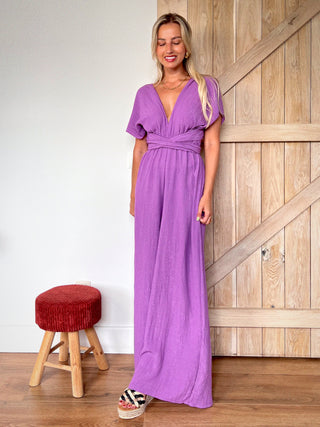 Multiway Maxi Jumpsuit / Lila