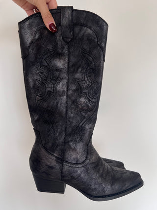 Rugged Cowboy Boots / Black