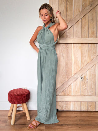 Multiway Maxi Jumpsuit / Khaki